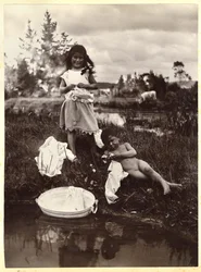 Ein Idyll von Maoriland, um 1910 (Silbergelatineabzug)